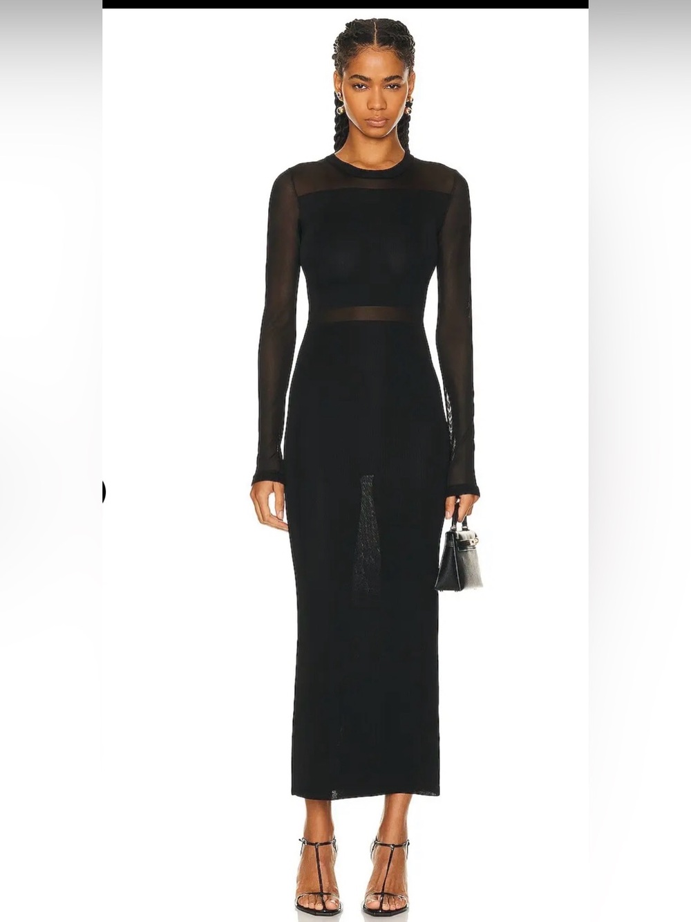 NWT TOTEME Semi Sheer Knitted Cocktail Dress Size Small